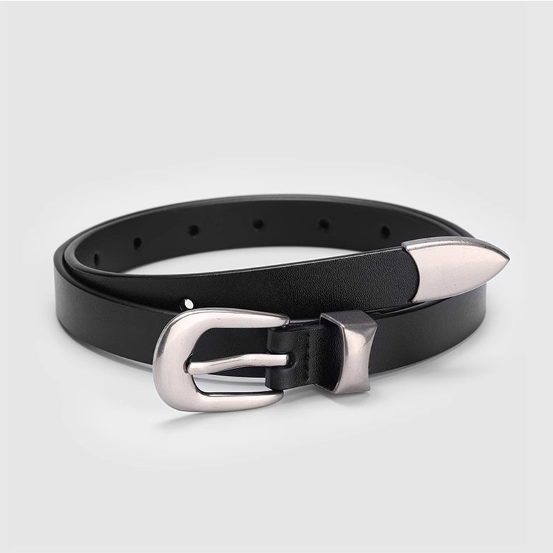 Leather Belt Braided - 1.8 cm Genişlik deri kemer Kadınlar