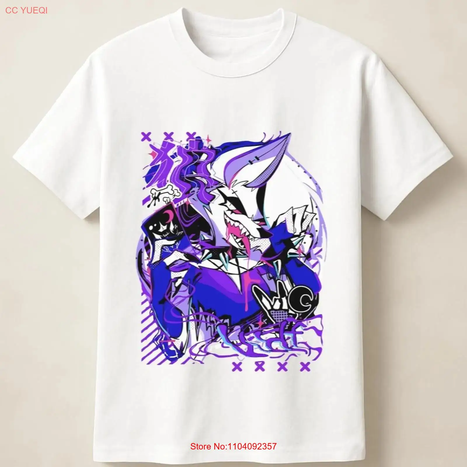Poster Men Fashion - Mor Anime Kurt Grafiti Posteri Çığlık