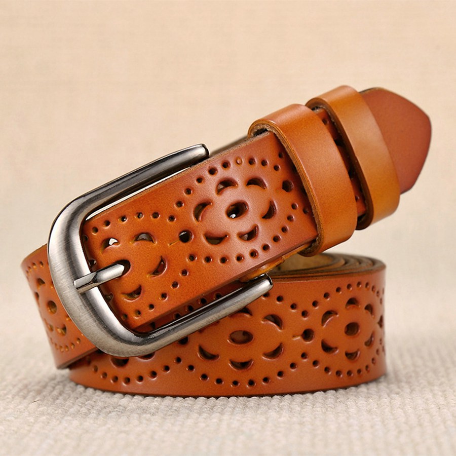 Leather Belt Braided - Kadın Deri Kemer YENI Kemer Kadınlar
