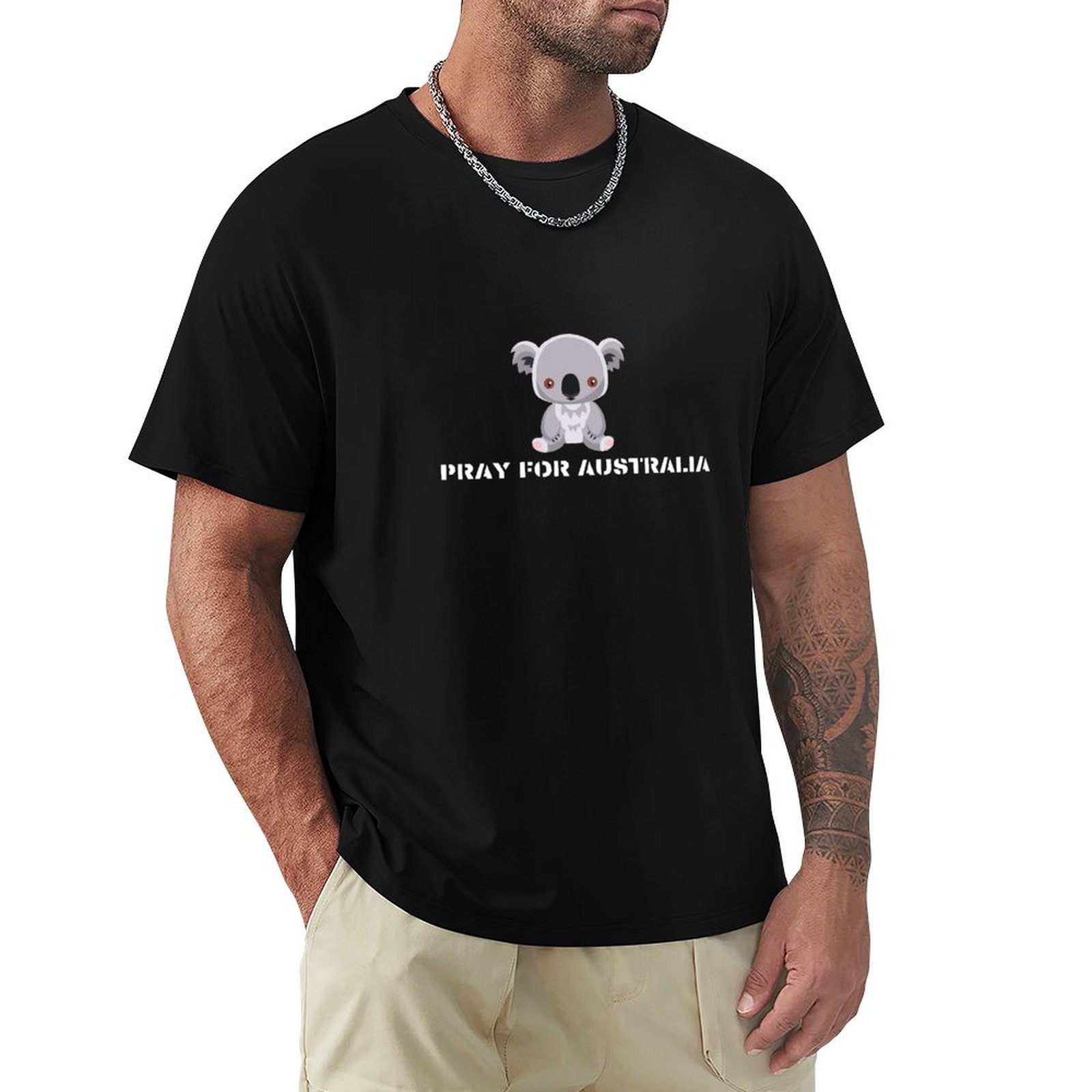 Mens Fashion Australia - Koala - Avustralya İçin Dua Edin