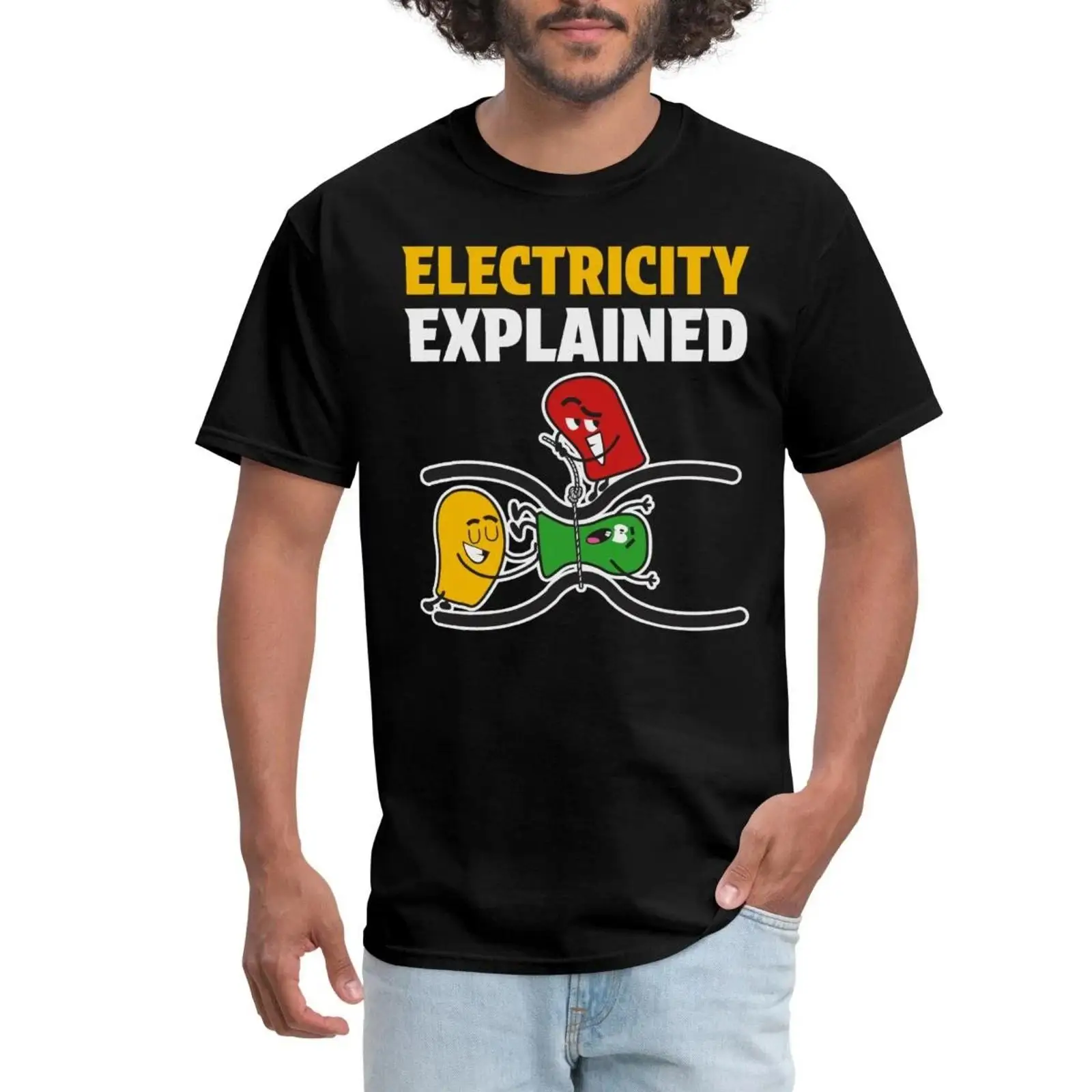 Men'S Fashion Explained - Elektrikle İlgili Komik Elektrikçi Çizimi Erkek