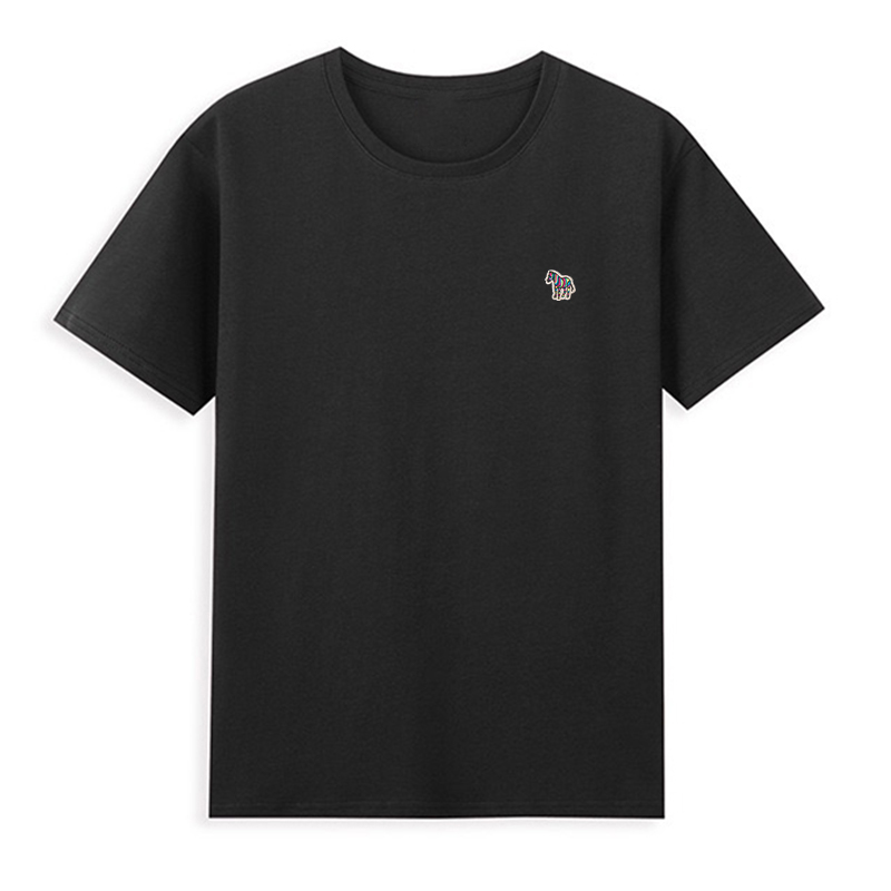 Men'S Fashion Korea - Kore Tarzı marka Pamuk O-Boyun Minimalist