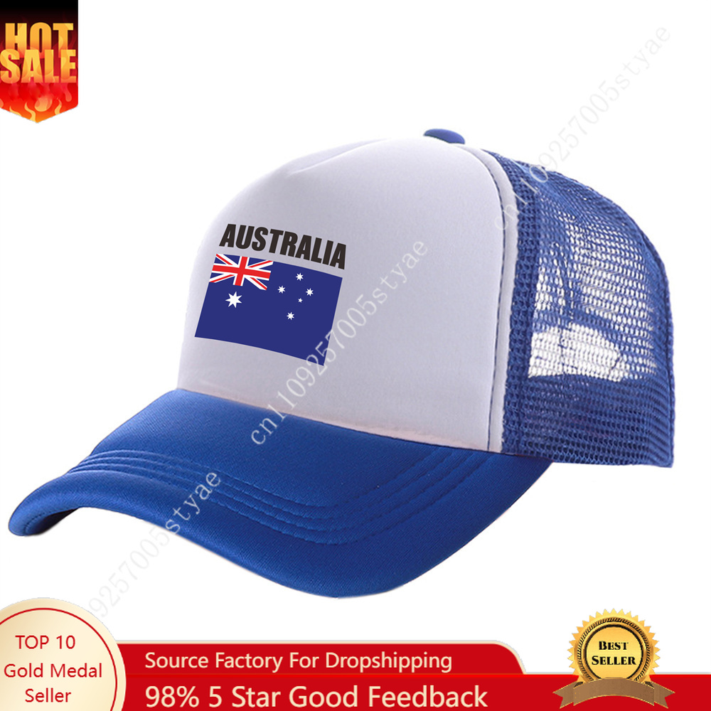 Mens Fashion Australia - Avustralya bayrağı kamyon şoförü şapkaları erkek