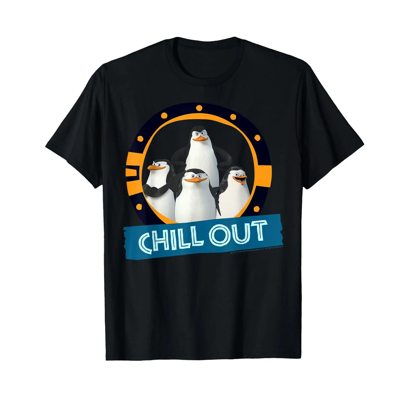 Poster Men Fashion - Madagaskar Penguenleri Chill Out Metin Posteri