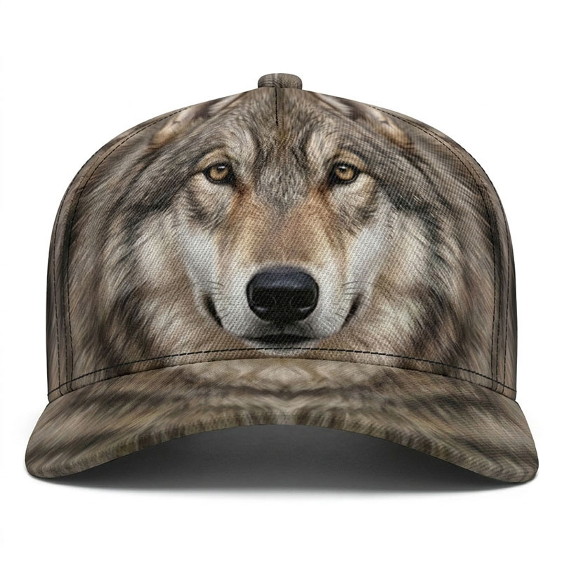 Trucker Hat Cap - Wolf Custom Beyzbol Şapkaları Wolfie Howler