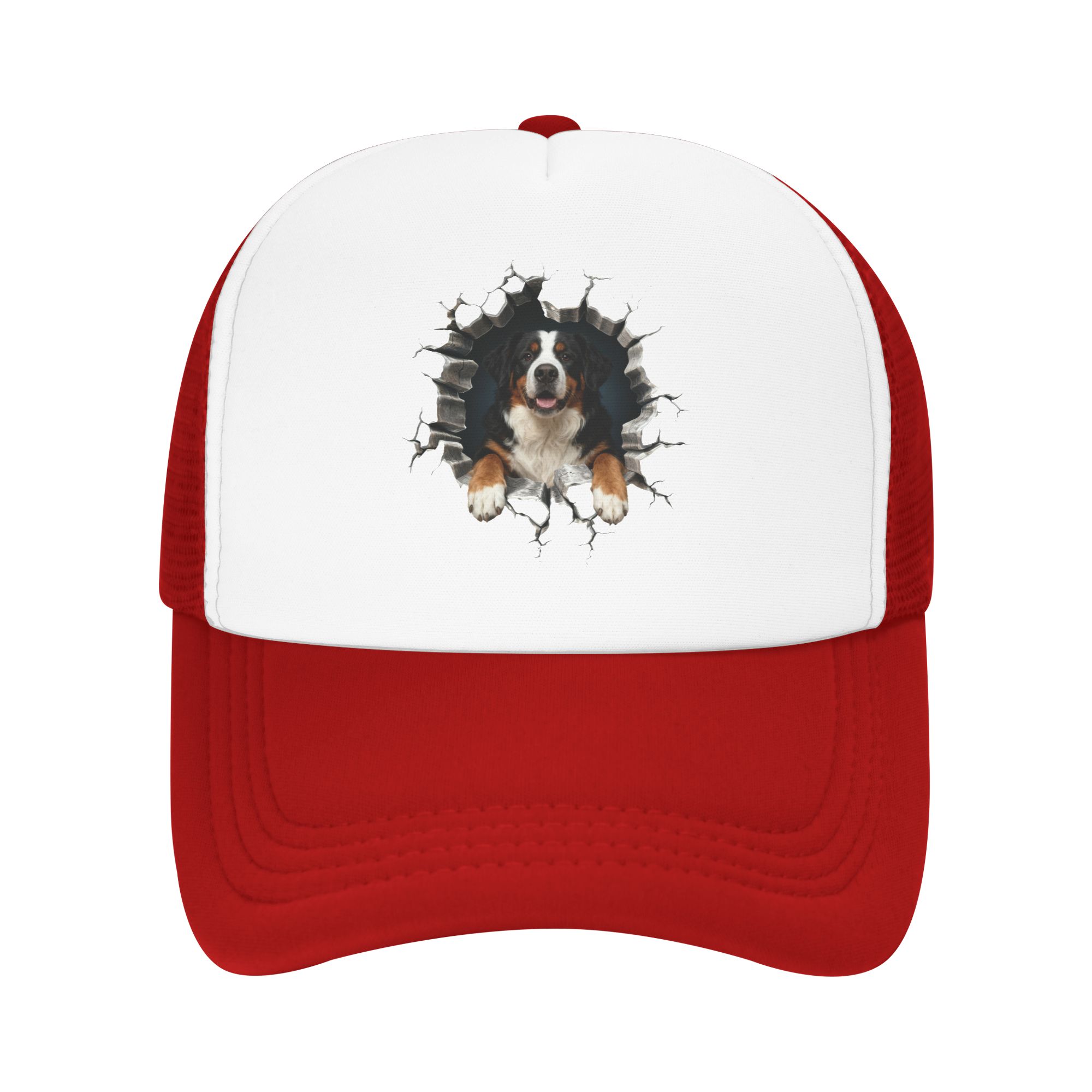 Trucker Hat Cap - Bernese Dağ Köpeği Kamyon Şoförü Şapkası