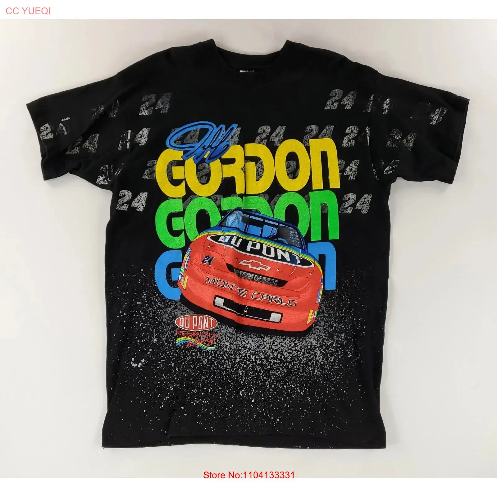 Mens Fashion In The 90S - Jeff Gordon Tişörtü VTG 90'lar AOP