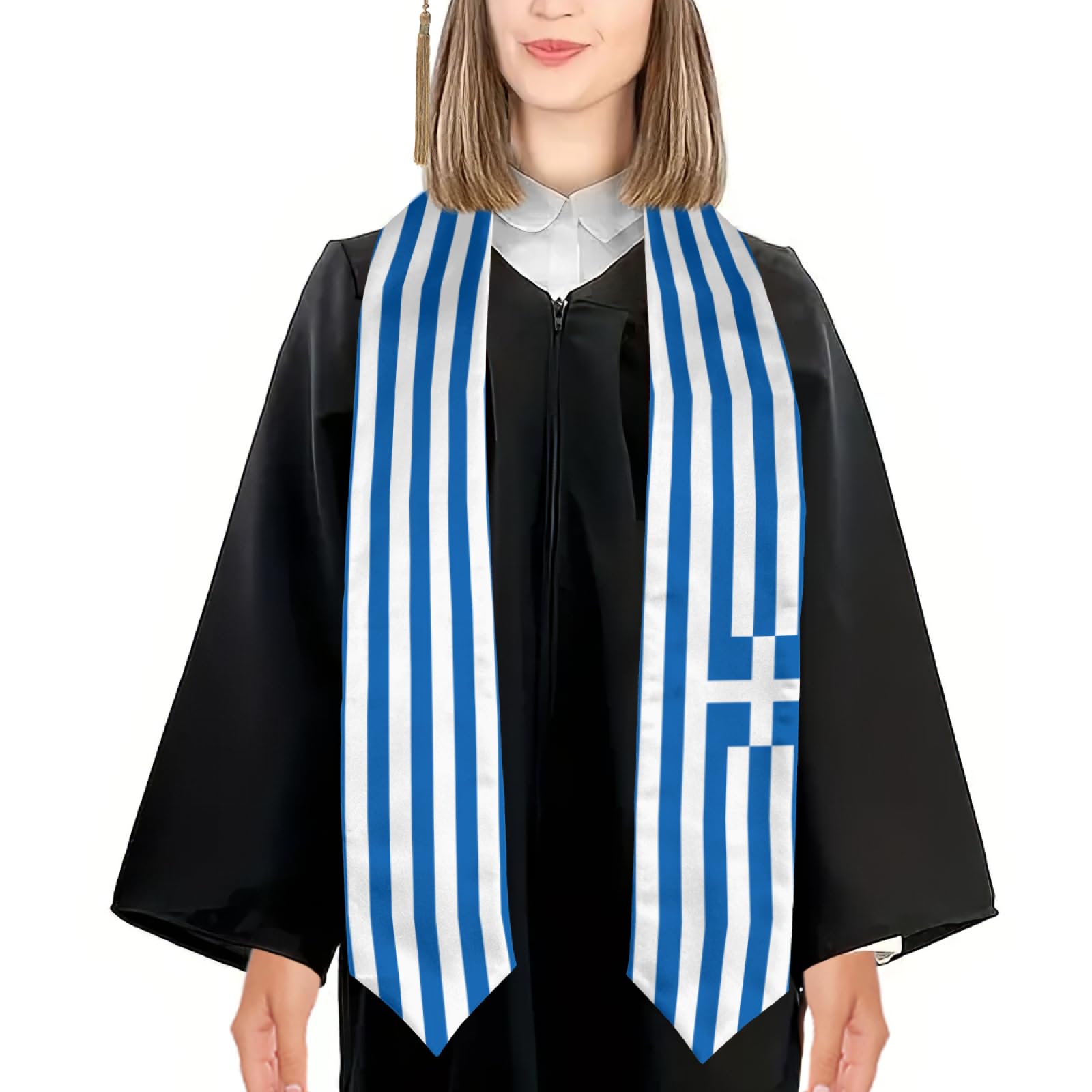 Men'S Fashion Greece - 2025 Yunanistan Bayrağı Yunan Mezuniyet Önlüğü
