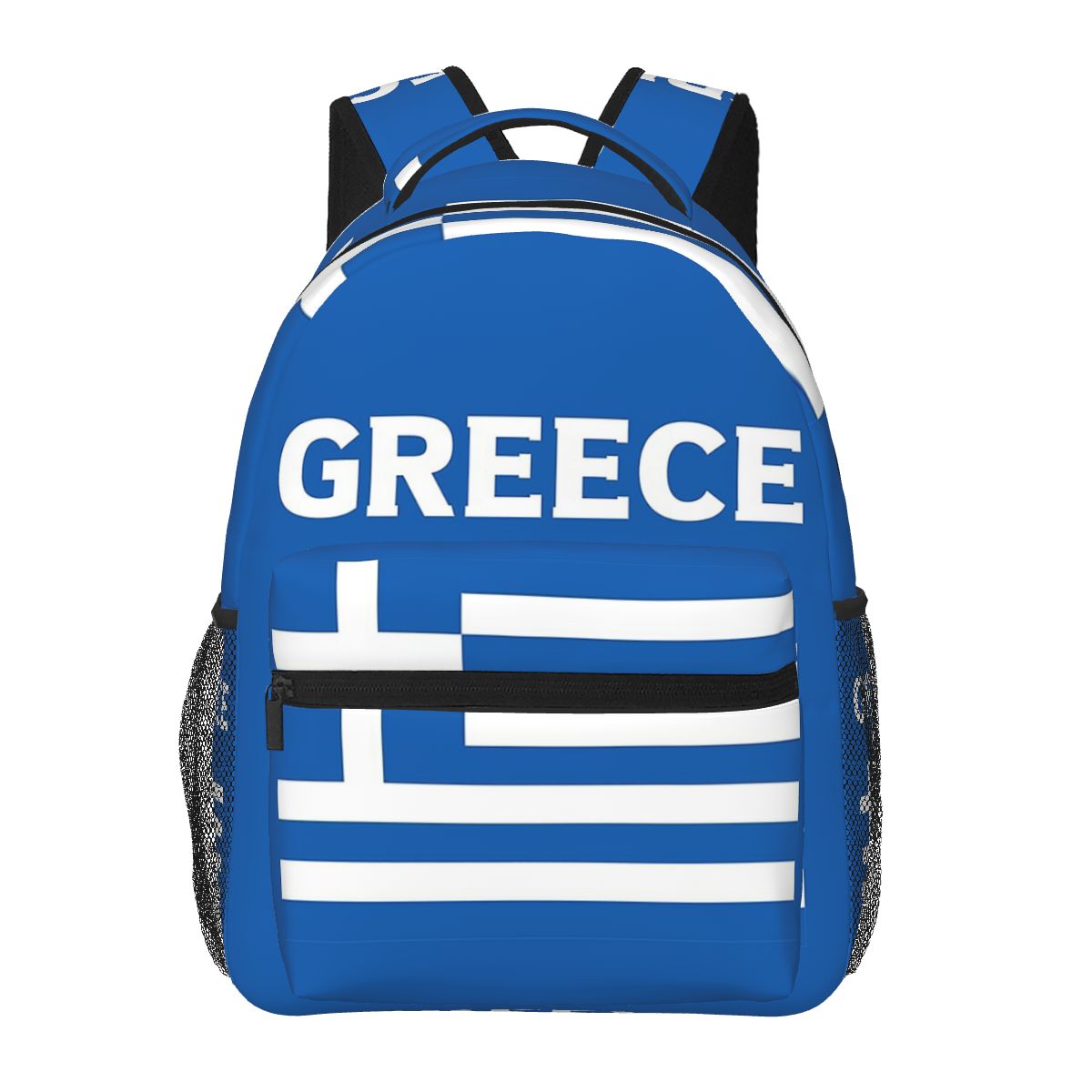 Men'S Fashion Greece - Yunanistan Yunan Bayrağı Öğrenci Sırt Çantası