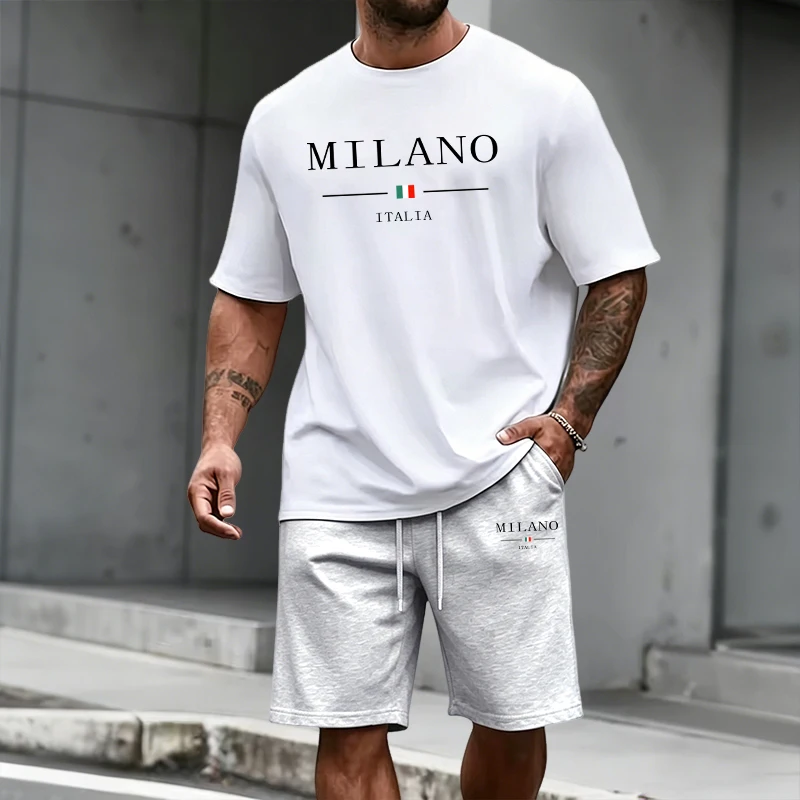 Men'S Fashion Outfits 2026 - Erkek Eşofman Takımı Kısa Kollu Üst