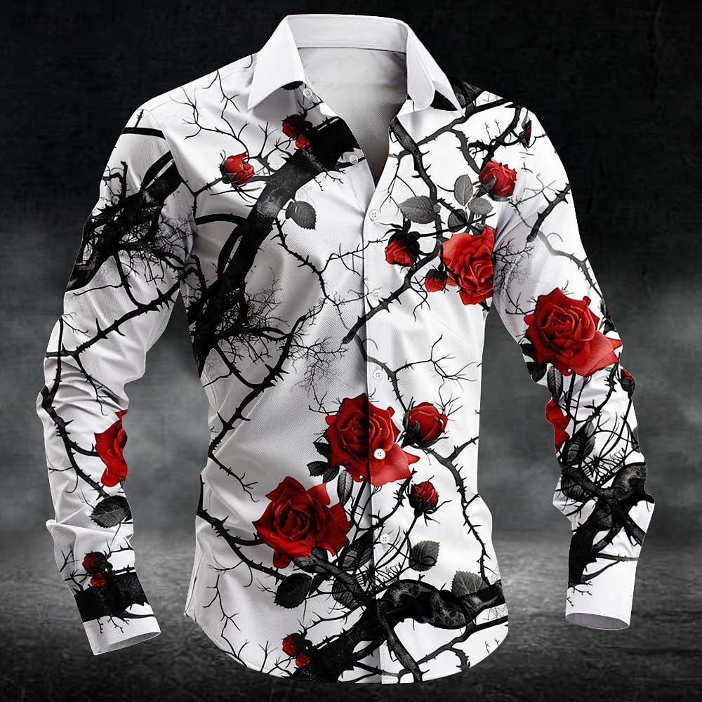 Quality Men'S Fashion - Moda erik çiçeği desen 3d Baskı