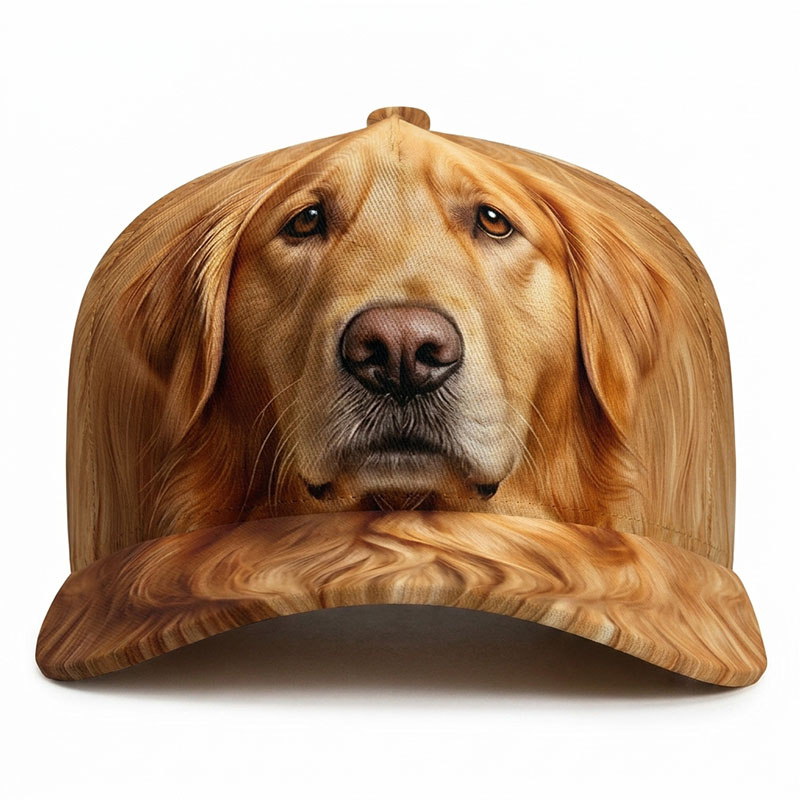 Trucker Hat Cap - Golden Retriever Köpek Beyzbol Şapkaları Evcil