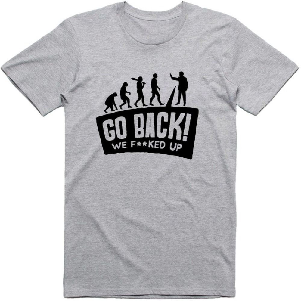 Erkek Komik T Shirt Evrim Geri - Men'S Fashion Evolution incelemesi ve fiyatı