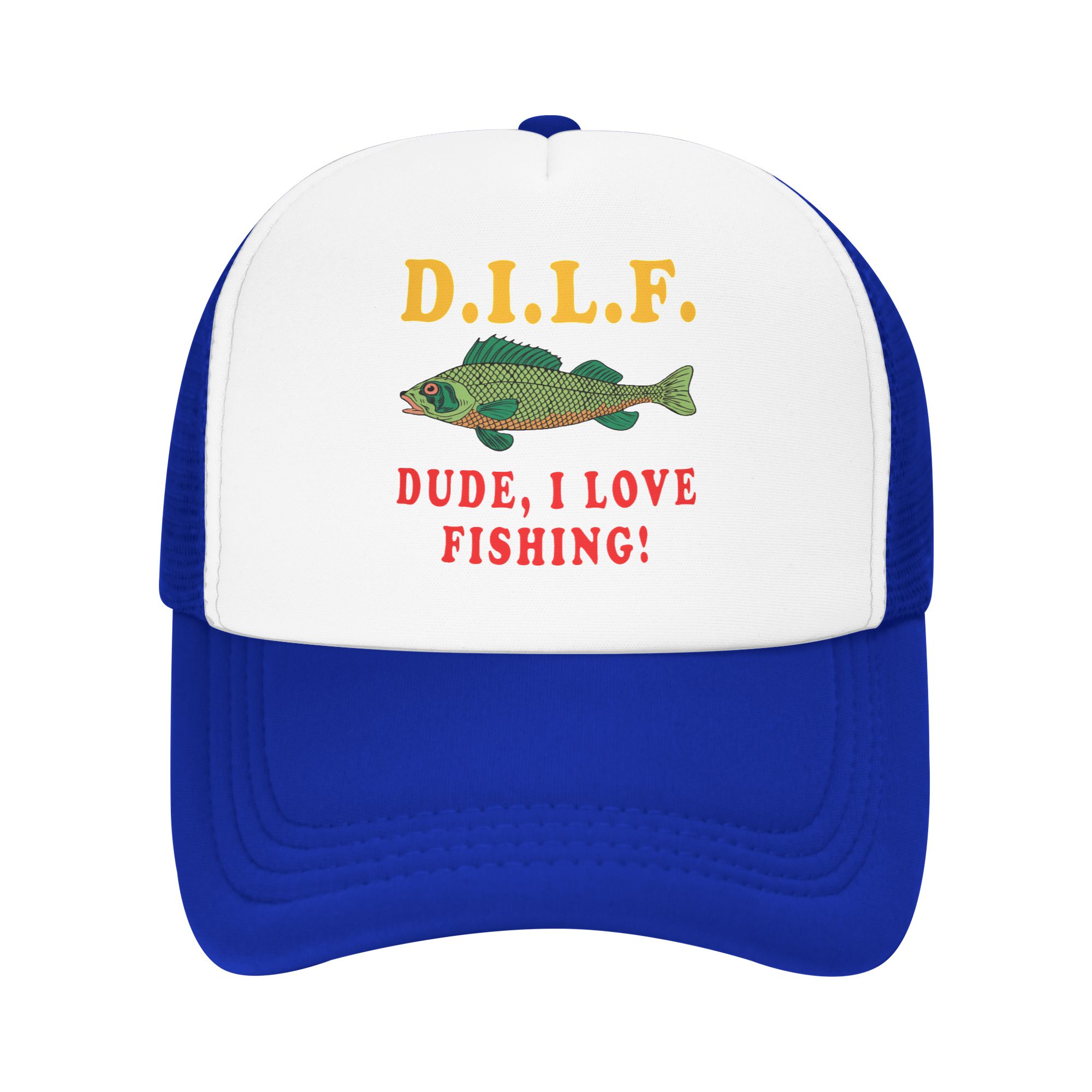 Dude I Love Fishing DILF Meme  - Trucker Hat Cap incelemesi ve fiyatı
