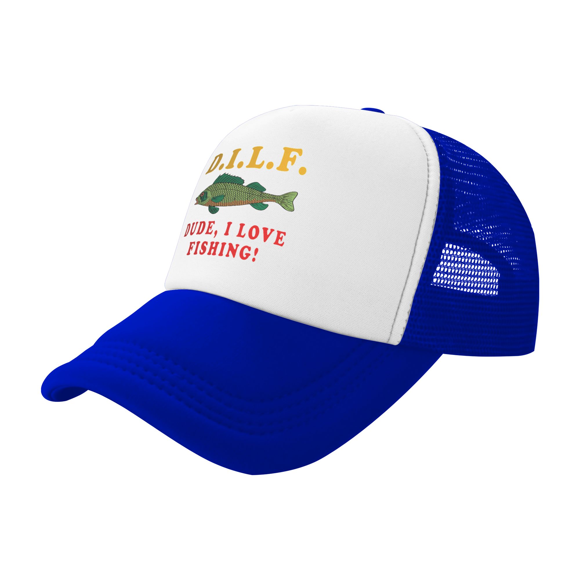 Dude I Love Fishing DILF Meme  - Trucker Hat Cap incelemesi ve fiyatı