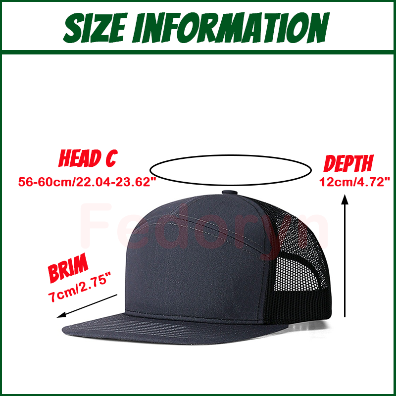 Fedoryn Özel Nakış Logo Richar - Trucker Hat Cap incelemesi ve fiyatı