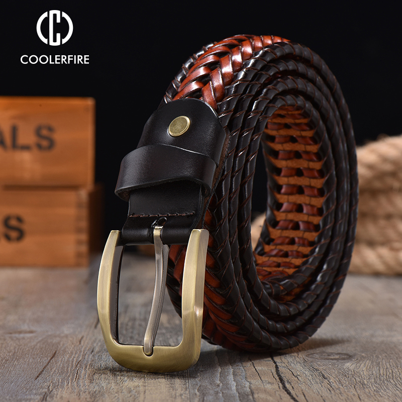 Yeni Erkek Hakiki Deri Örgülü  - Leather Belt Braided incelemesi ve fiyatı