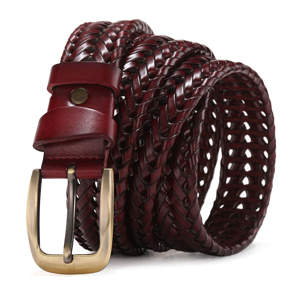 Yeni Erkek Hakiki Deri Örgülü  - Leather Belt Braided incelemesi ve fiyatı