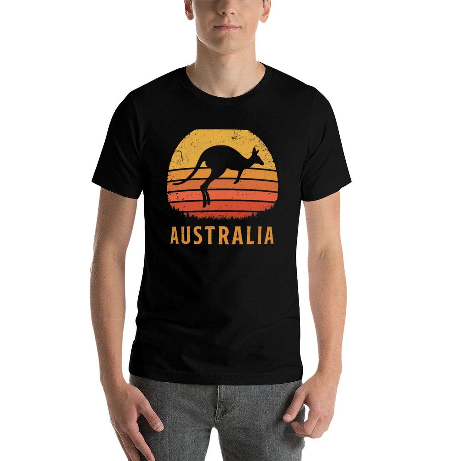 Avustralya Retro Kanguru Tişör - Mens Fashion Australia incelemesi ve fiyatı