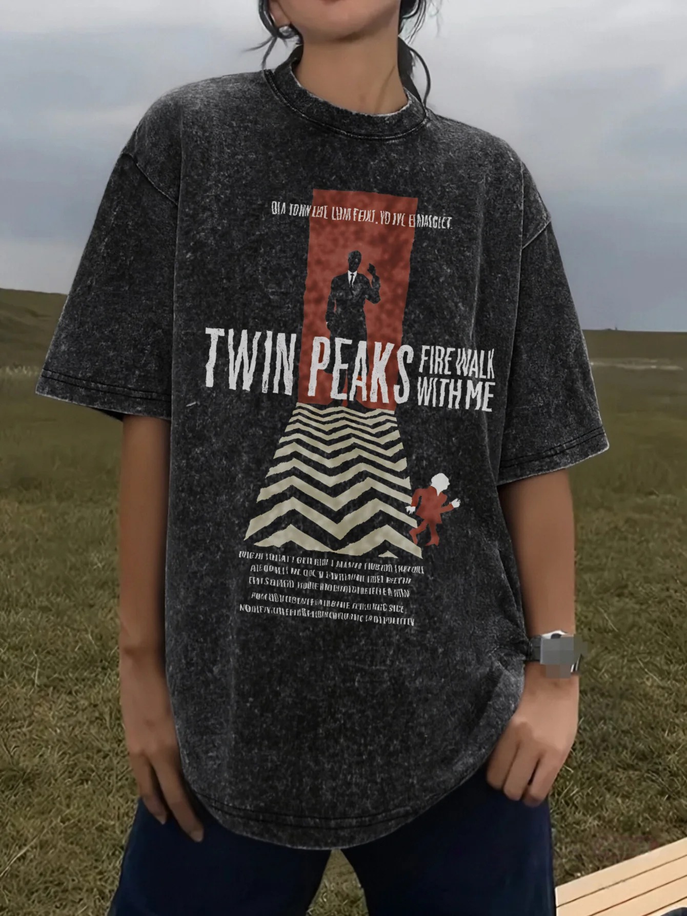 Twin Peaks TV Show Yıkanmış Bü - Poster Men Fashion incelemesi ve fiyatı