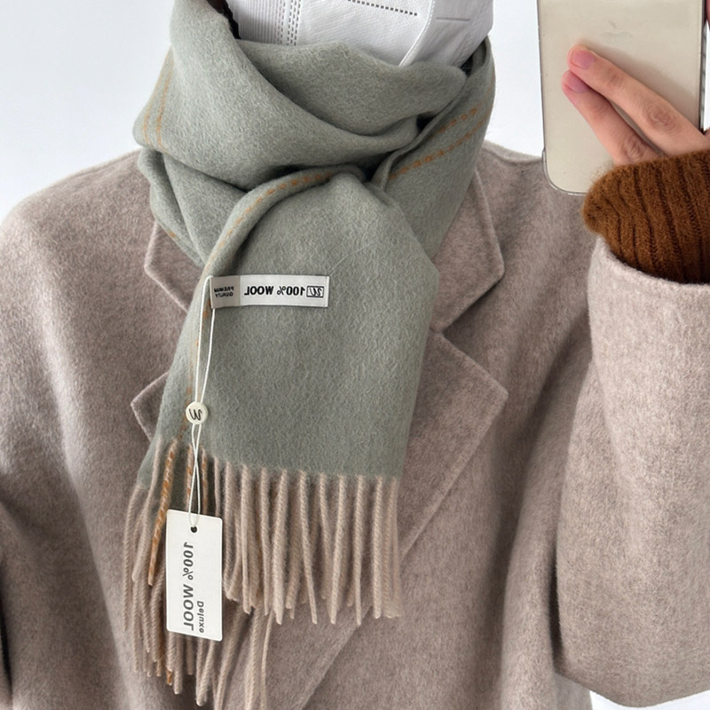Zarif Kaliteli % 100% Yün Eşar - Men'S Fashion Korea incelemesi ve fiyatı