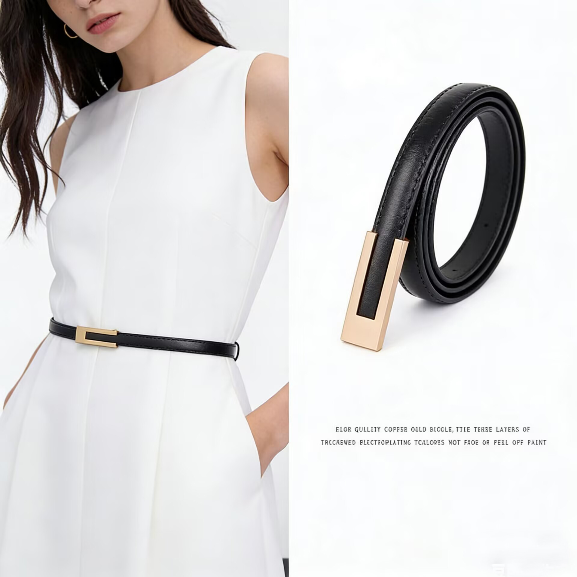 Bayan Modası Sığır Derisi Deri - Leather Belt Braided incelemesi ve fiyatı
